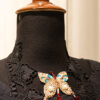 Black Chikankari Kurta with Butterfly Neckline