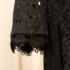 Black Chikankari Kurta with Butterfly Neckline