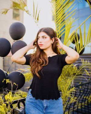 Black Round Hem Shirt