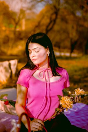 Pink Ribbed Shirt