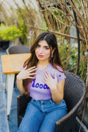 Lilac Mood Crop Shirt