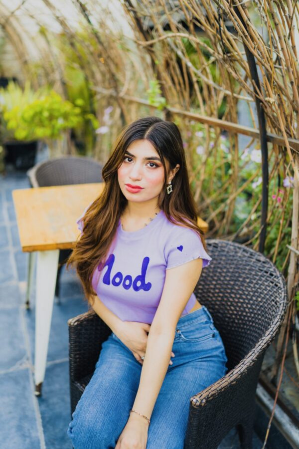 Lilac Mood Crop Shirt