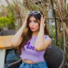 Lilac Mood Crop Shirt