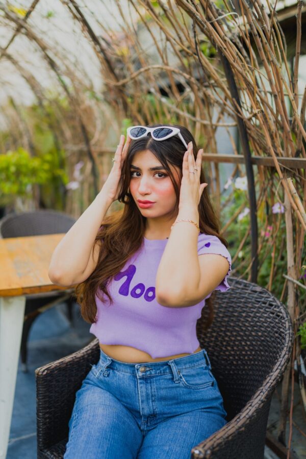 Lilac Mood Crop Shirt