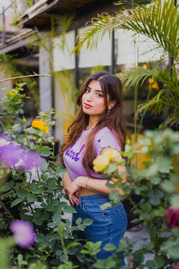 Lilac Mood Crop Shirt