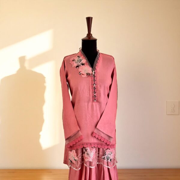 Pink Farshi Shalwar Suit