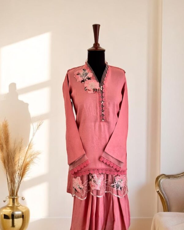 Pink Farshi Shalwar Suit
