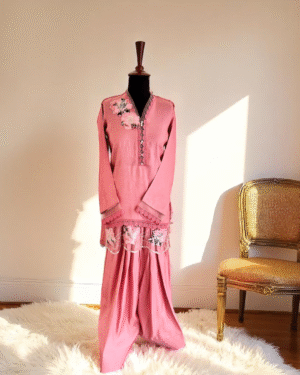 Pink Farshi Shalwar Suit