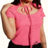 Pink Ribbed Shirt