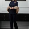 Blue Rib-Knit Co-Ord Set