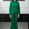Green Rib-Knit Co-Ord Set