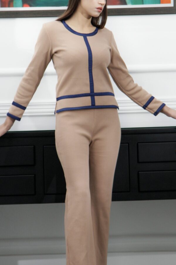 Baby pink Rib-Knit Co-Ord Set