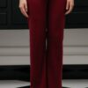 Maroon Waffle-Knit Co-Ord Set