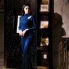 Blue Rib-Knit Co-Ord Set